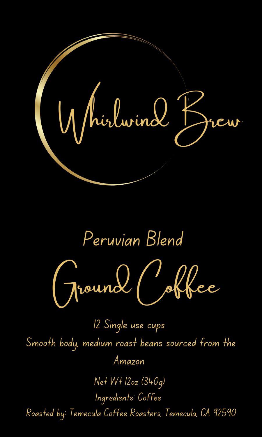 Peruvian Blend- 12 Single use cups